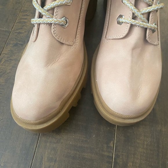 Steve Madden Dillan Light pink Combat lace up boots - Picture 4 of 12